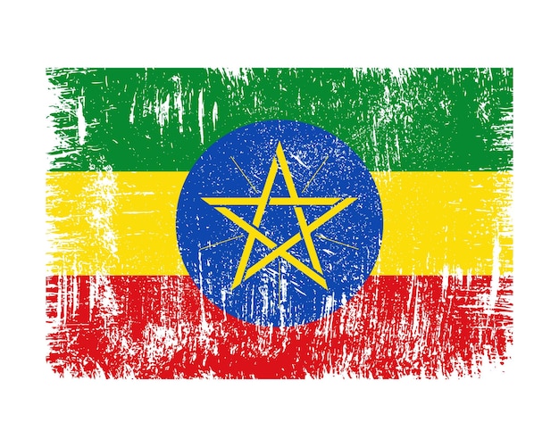 Vector ethiopia flag vector