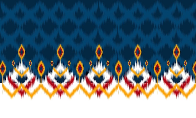 Ethnic abstract ikat art Seamless pattern in tribal