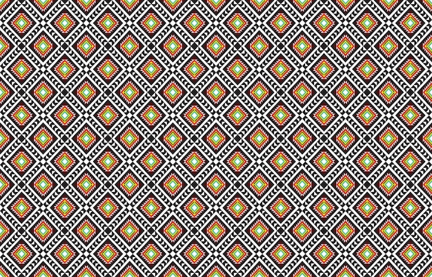 Ethnic abstract ikat art. Seamless pattern