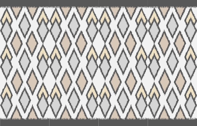 Ethnic abstract ikat art. Seamless pattern