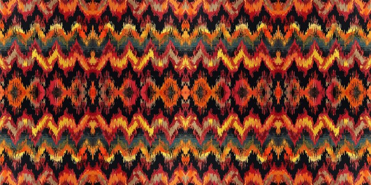 Vector ethnic abstract ikat artcolorful seamless pattern in tribalfolk embroiderycolorful ethnic pattern