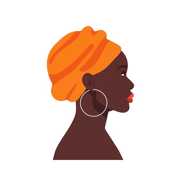 Vector ethnic african woman