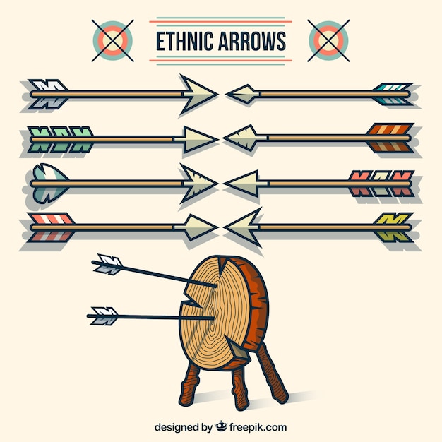 Ethnic arrows illustration