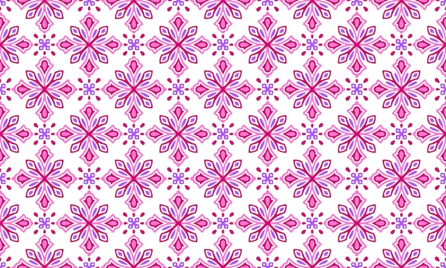 Ethnic Background cute Pink Flower geometric tribal ikat folk Motif Arabic oriental native pattern