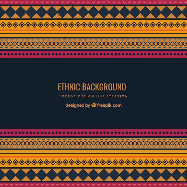 Vector ethnic background in geometric style