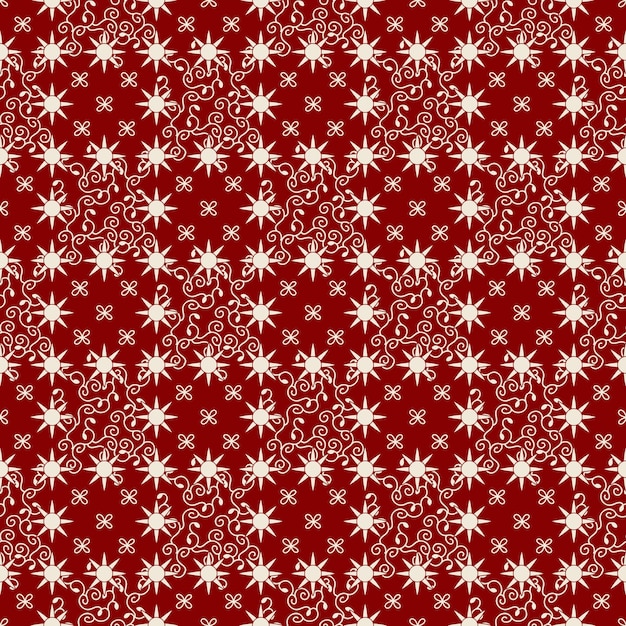 Ethnic batik floral tile pattern 075