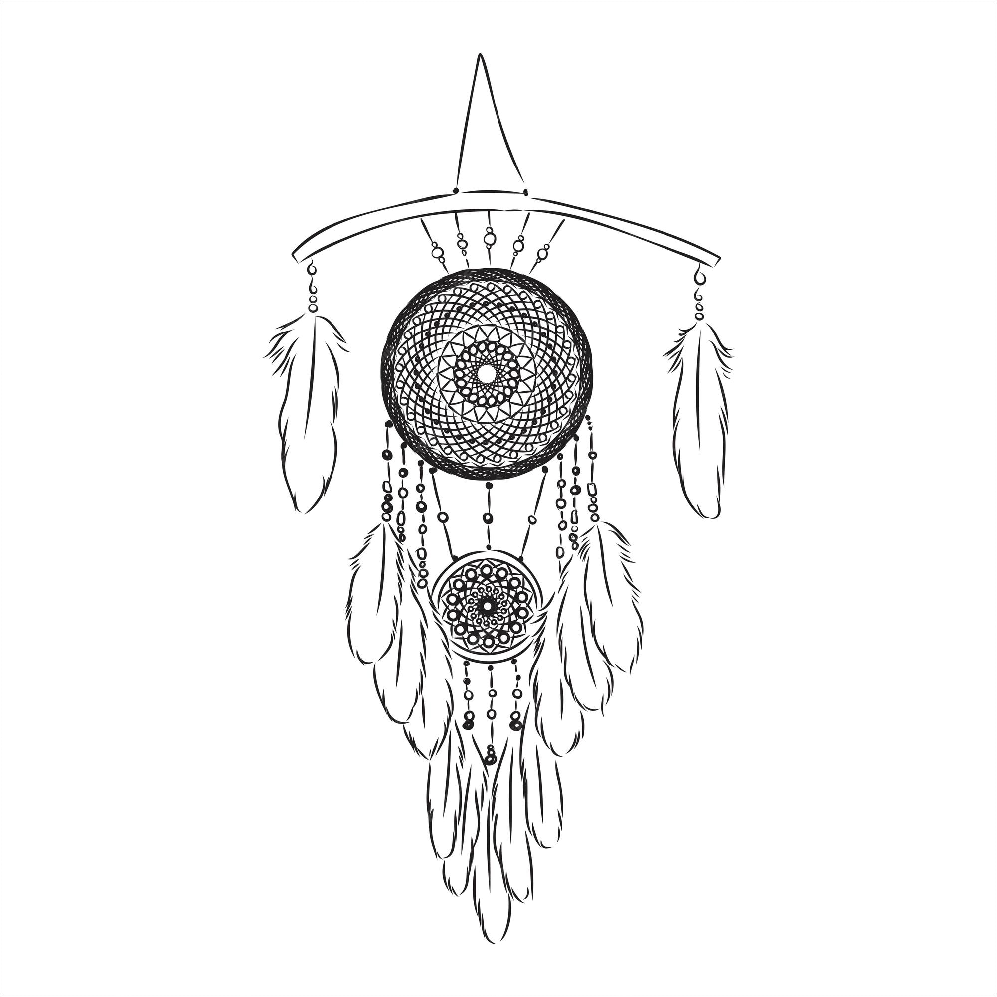 Native American Dreamcatcher Icon, Simple Style Stock Vector