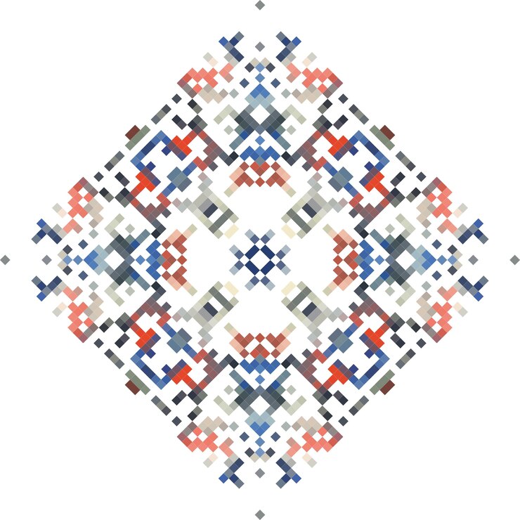 Vector ethnic boho ornament tribal pattern folk motif can be used for wallpaper textile wrapping