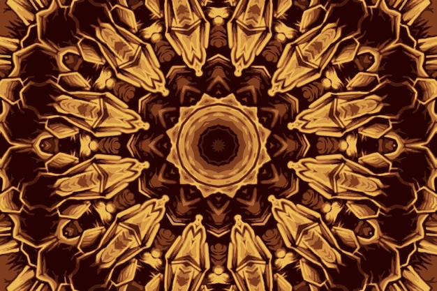 ethnic bright mandala style flowers pattern antistress therapy patterns illustration