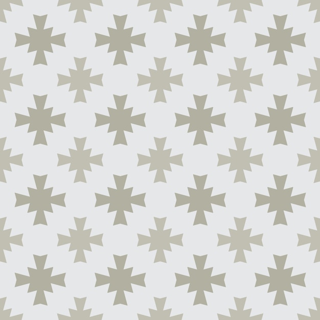 Vector ethnic cross seamless pattern