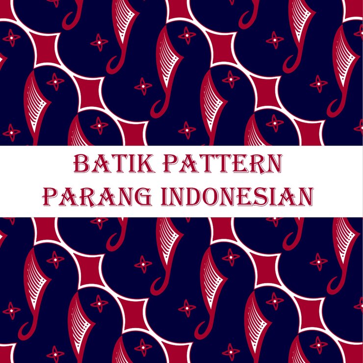 Vector ethnic elegant indonesian batik parang