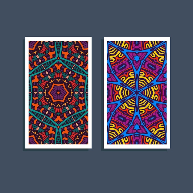 민족 축제 다채로운 패턴 카드입니다. 부족 예술 인쇄. 다채로운 테두리 배경 텍스처입니다. 패브릭, 천 디자인, 벽지, 포장