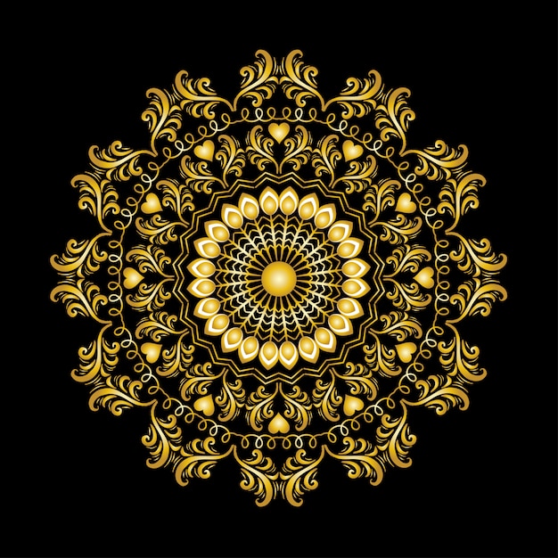 Ethnic floral mandala