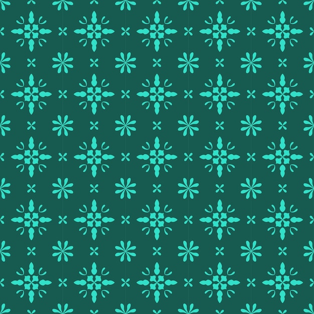 Ethnic floral seamless pattern vector floral background