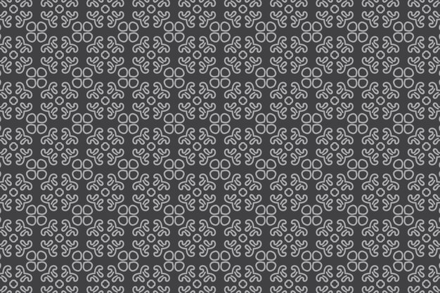 Ethnic floral seamless pattern with mandala