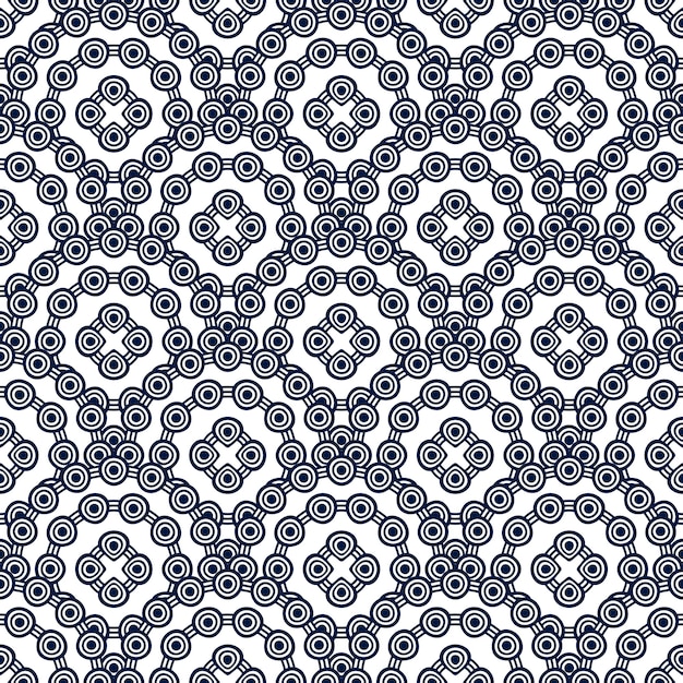 Ethnic floral seamless pattern