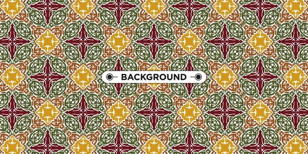 ethnic geometric mandala pattern seamless background