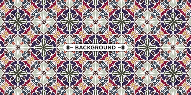 ethnic geometric mandala pattern seamless background