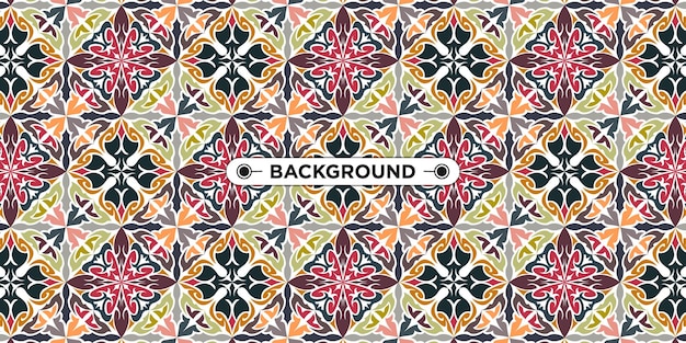 ethnic geometric mandala pattern seamless background