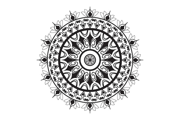 Ethnic mandala decoration pattern set