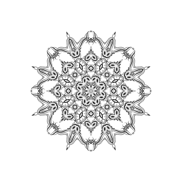 Ethnic mandala design with artistic pattern background