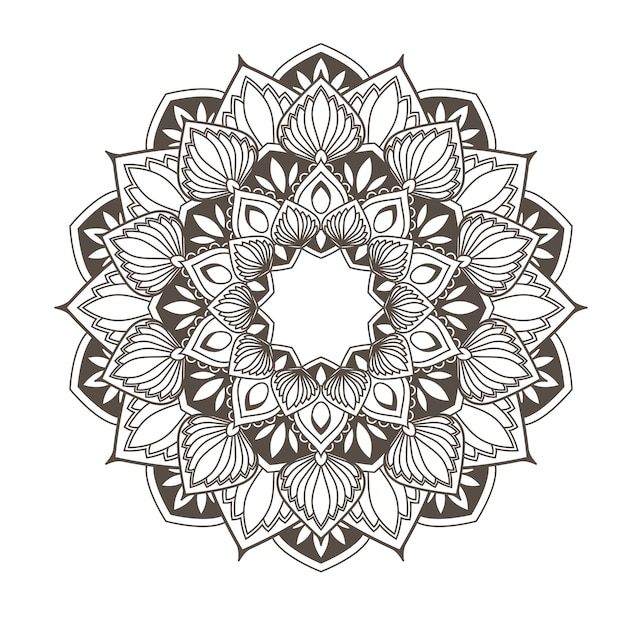 Mandala etnico - motivo orientale in stile fiore