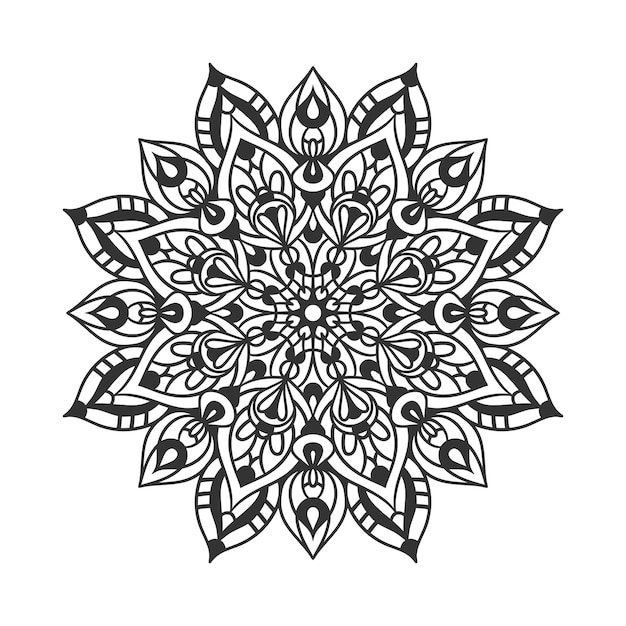 Ethnic Mandala Round Ornament Pattern