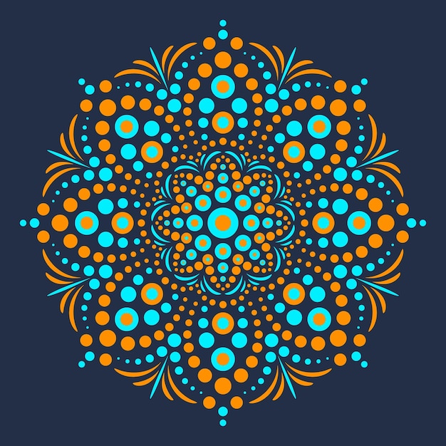 Ethnic Mandala Round Ornament Pattern