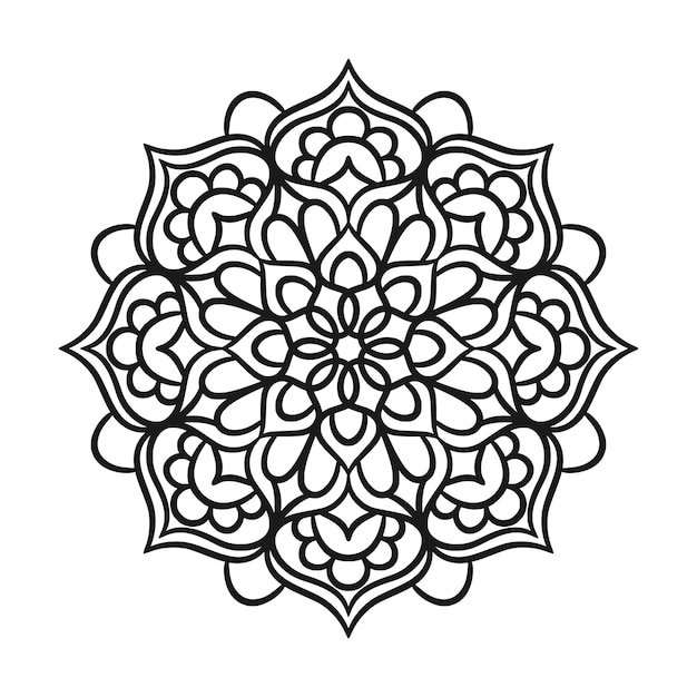 ethnic mandala round ornament pattern