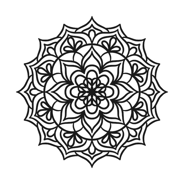 ethnic mandala round ornament pattern