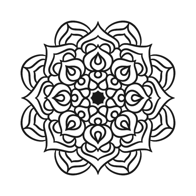 Ethnic Mandala Round Ornament Pattern