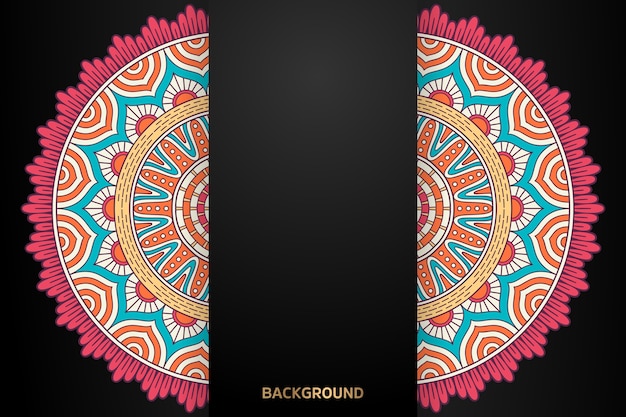 Ethnic motive mandala background