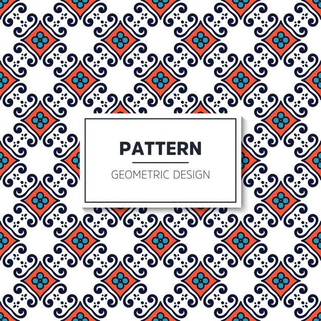 Ethnic motive seamless pattern