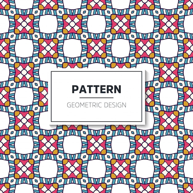 Ethnic motive seamless pattern