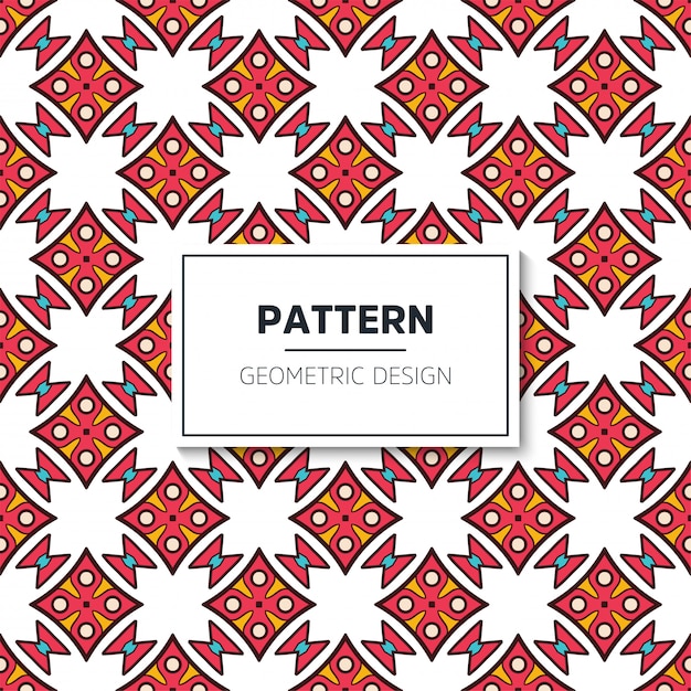 Ethnic motive seamless pattern