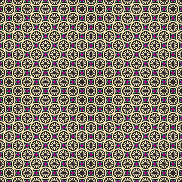 Ethnic motive seamless pattern