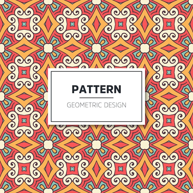 Ethnic motive seamless pattern