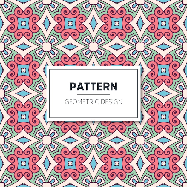 Ethnic motive seamless pattern