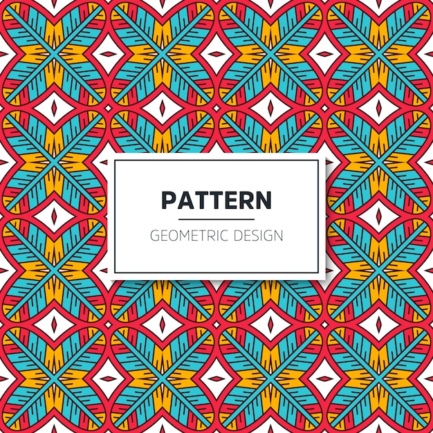 Ethnic motive seamless pattern