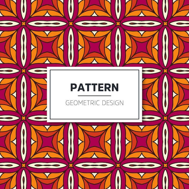 Ethnic motive seamless pattern