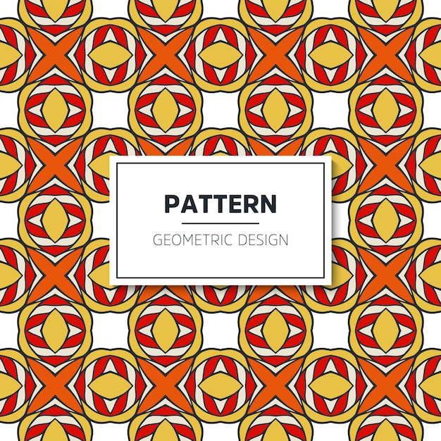 Ethnic motive seamless pattern