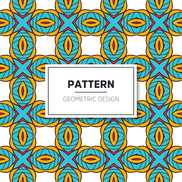 Ethnic motive seamless pattern