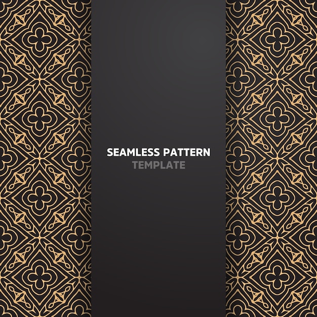 Ethnic motive seamless pattern