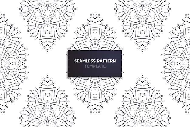 Ethnic motive seamless pattern