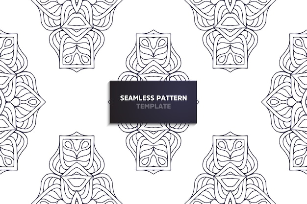 Ethnic motive seamless pattern