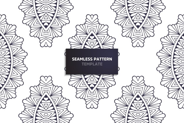 Ethnic motive seamless pattern