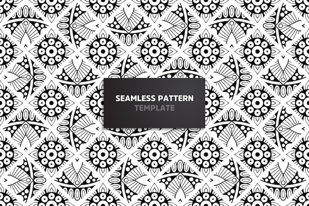 Ethnic motive seamless pattern