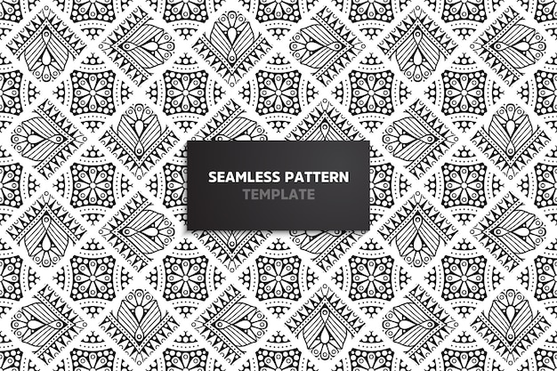 Ethnic motive seamless pattern