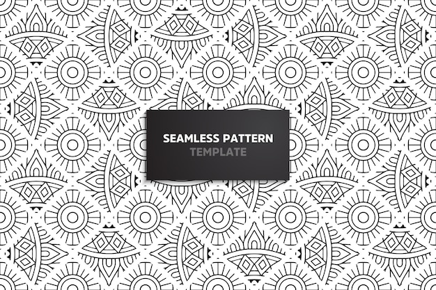 Ethnic motive seamless pattern