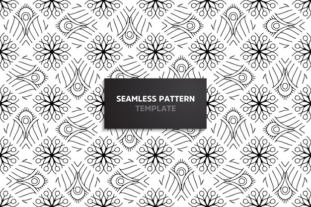 Ethnic motive seamless pattern